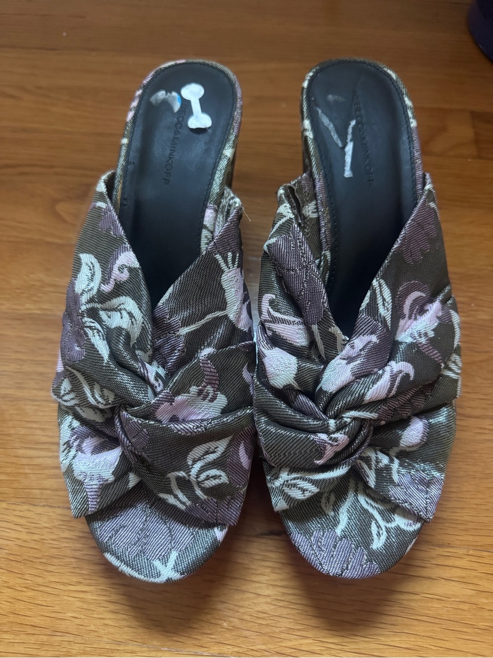 Rebecca Minkoff Floral Bow Mule Heels • Size 11